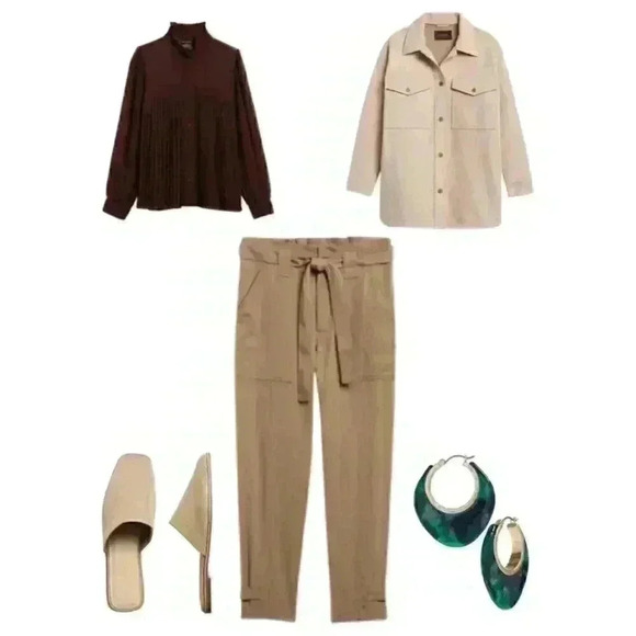 Banana Republic Chiffon Pleated Blouse - Picture 8 of 12